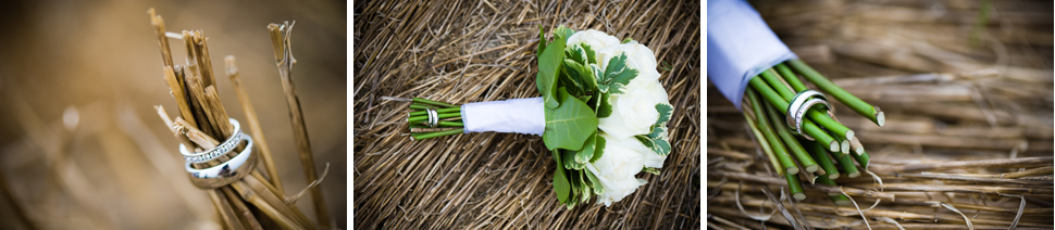 Wedding Rings and Flowers in Hay Wedding Photographer Blenheim Ontario